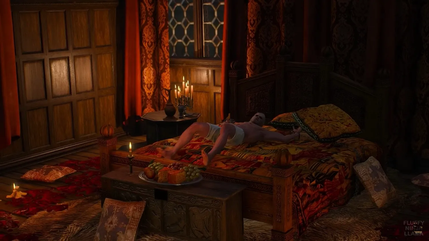 Geralt tied to bed