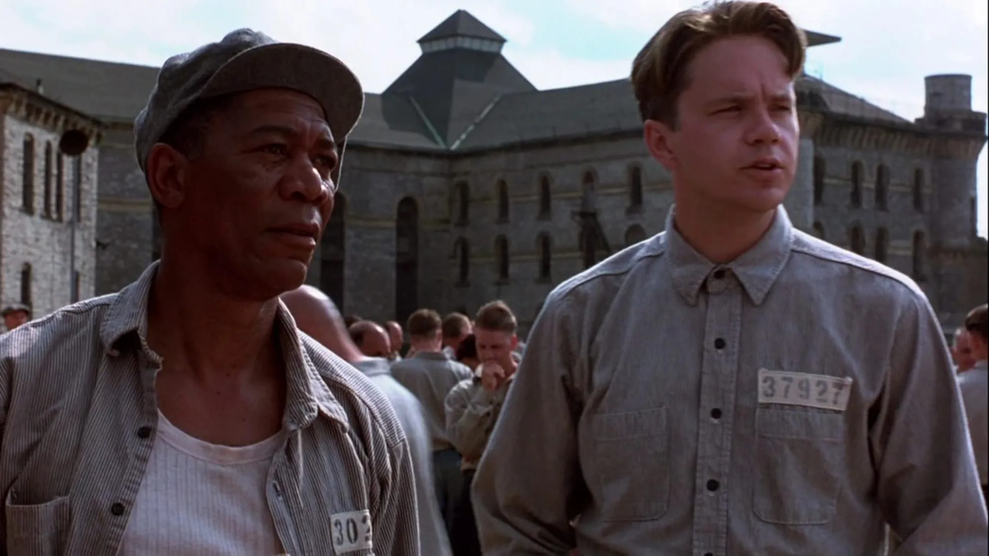 The Shawshank Redemption: Andy with his prison number