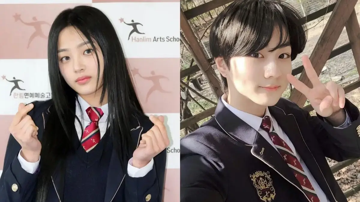 K-pop idols in graduation robes or in an academic setting