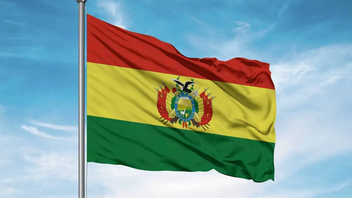 The official flag of Bolivia