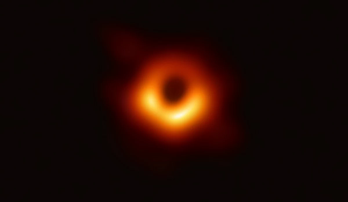 Black hole image captured by the Event Horizon Telescope
