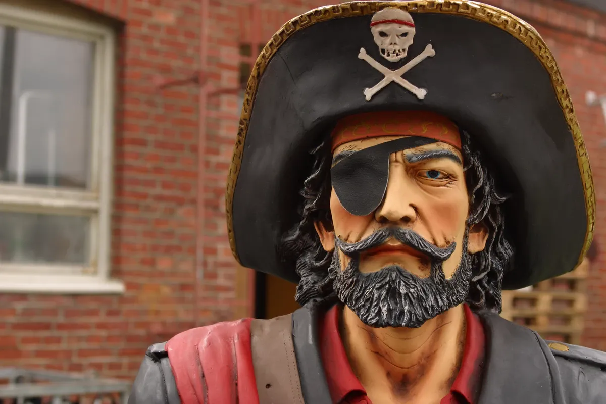 Pirate with patch over eye