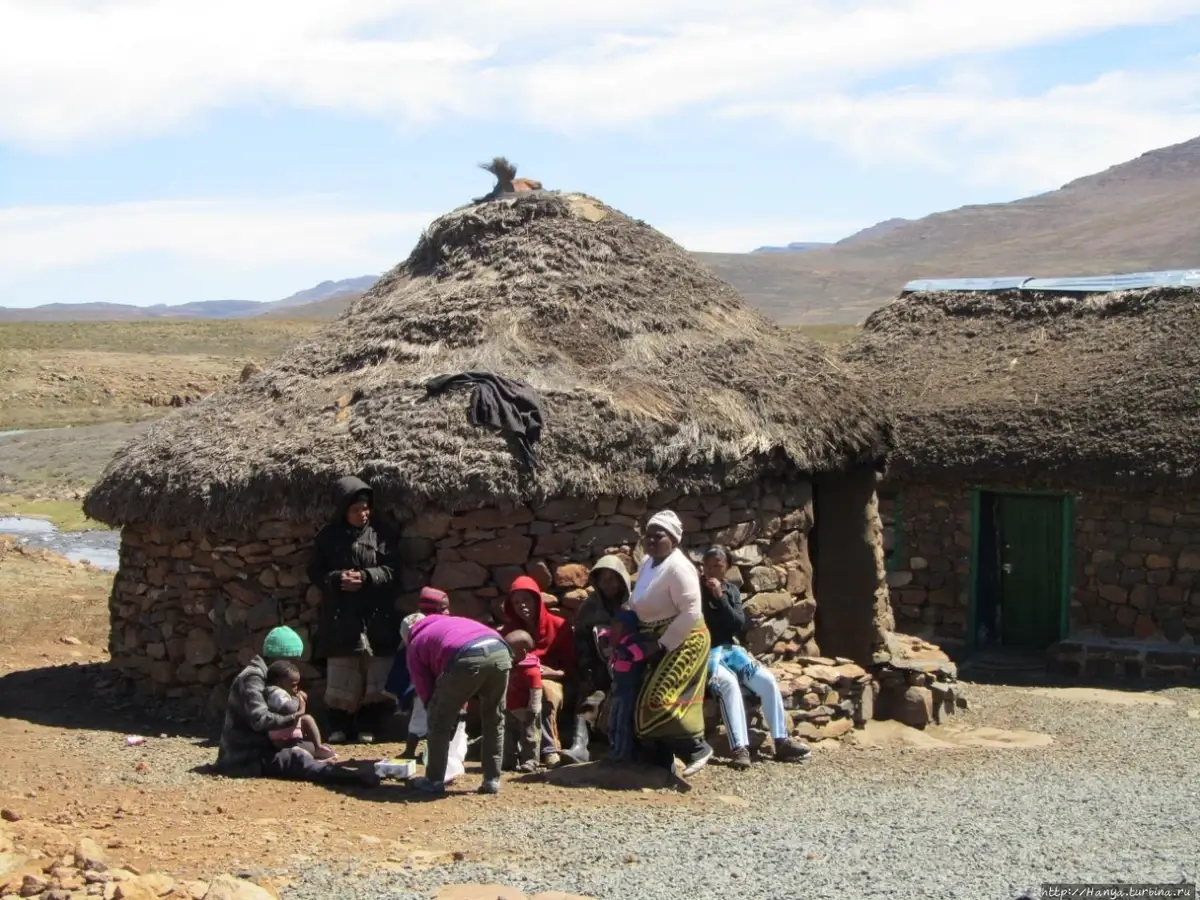Basotho villagers, Lesotho