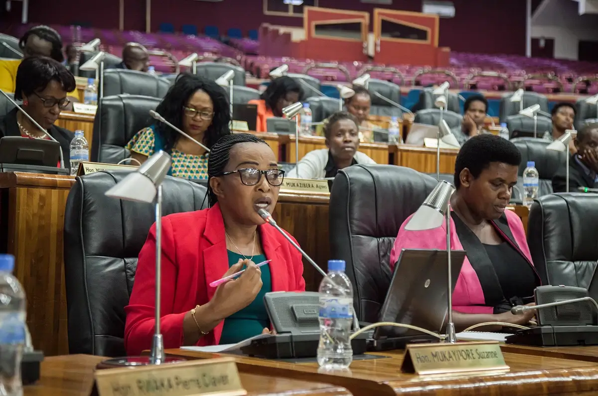 Female members of Rwanda's parliament