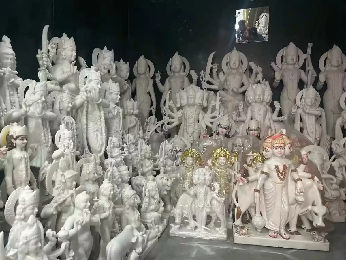 Marble sculptures in Udaipur