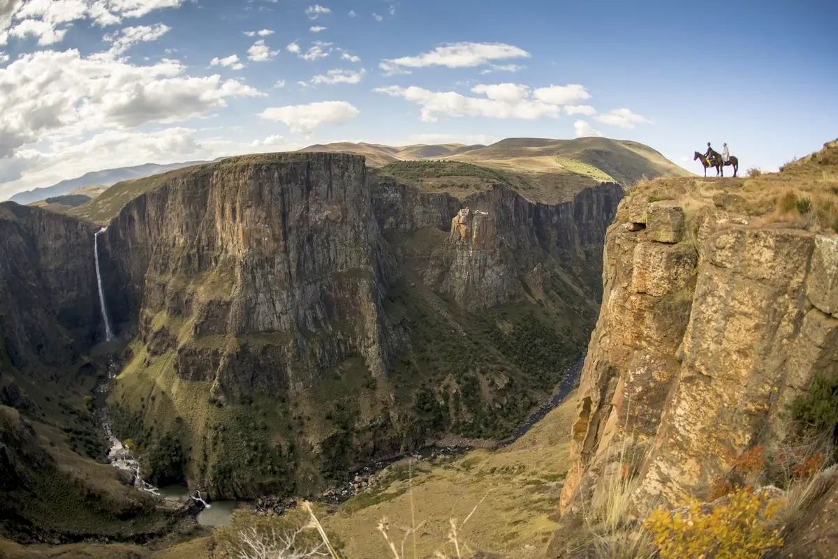 Mountains and gorges in Lesotho