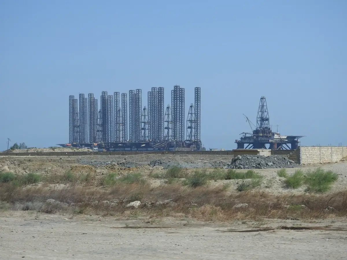 Oil rig in Azerbaijan