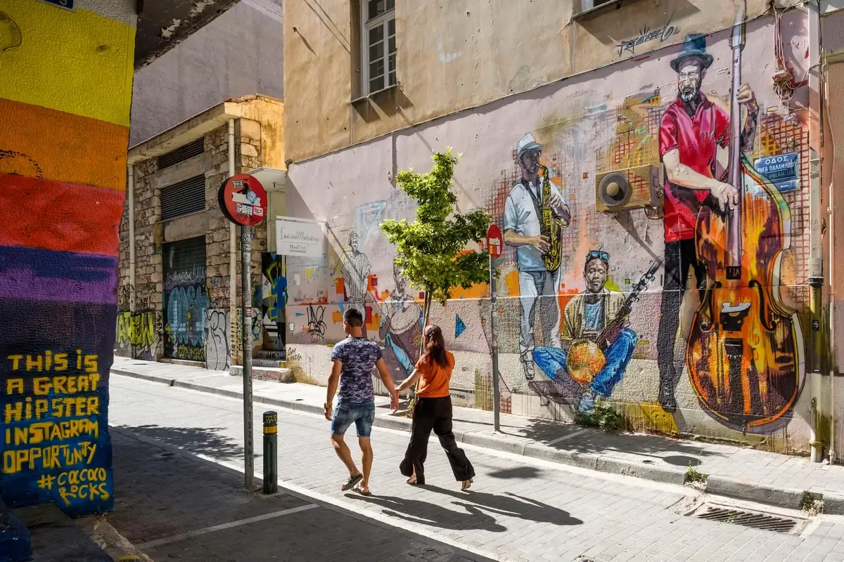 Striking street art in Athens