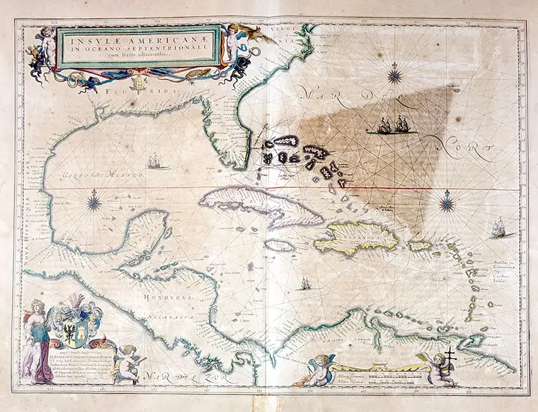 Bermuda Triangle old map