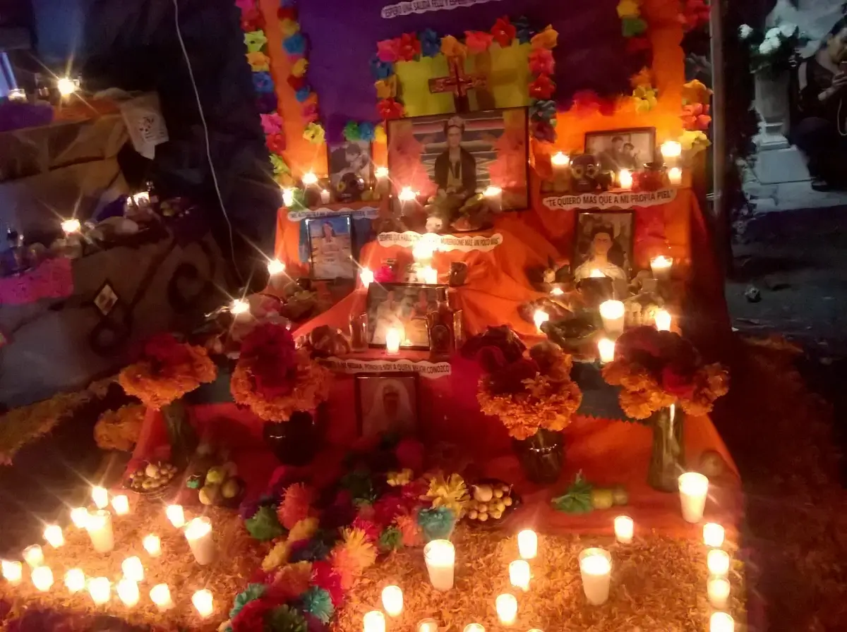 Day of the Dead altar to Frida Kahlo in Orizaba