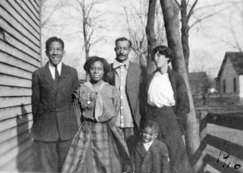 Langston Hughes and his family