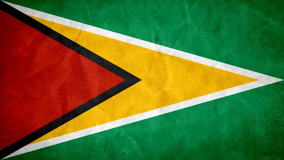 The flag of Guyana