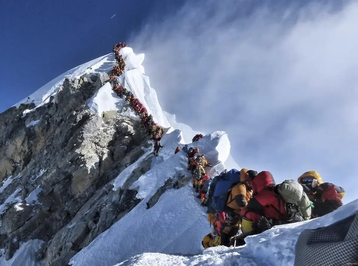 2019 traffic jam on Everest