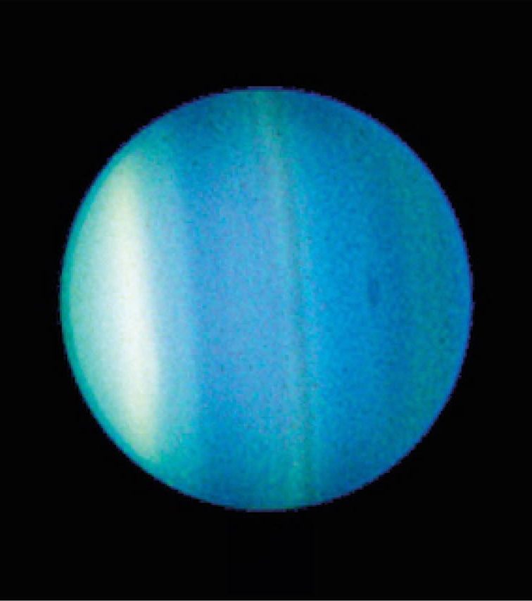 A real photo of Uranus from space