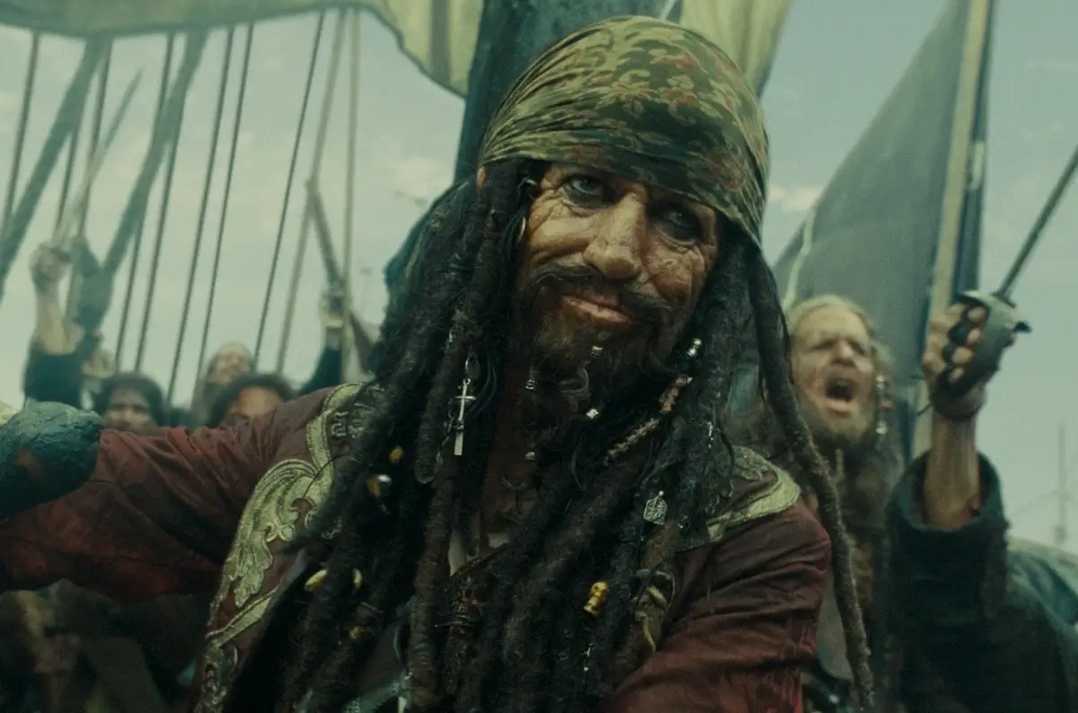 Captain Teague in Pirates of the Caribbean Sea movie