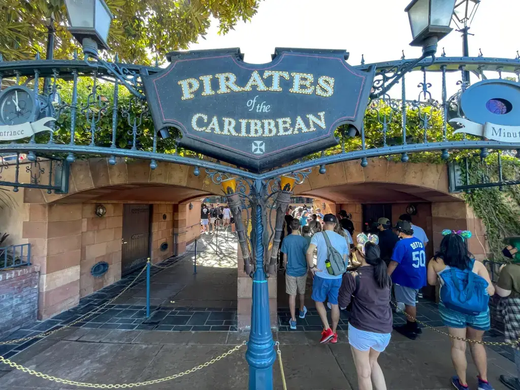 Entrance to the Pirates of the Caribbean ride at Disneyland