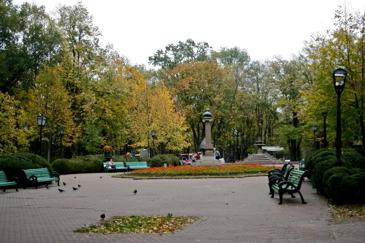 Green park in Chisinau