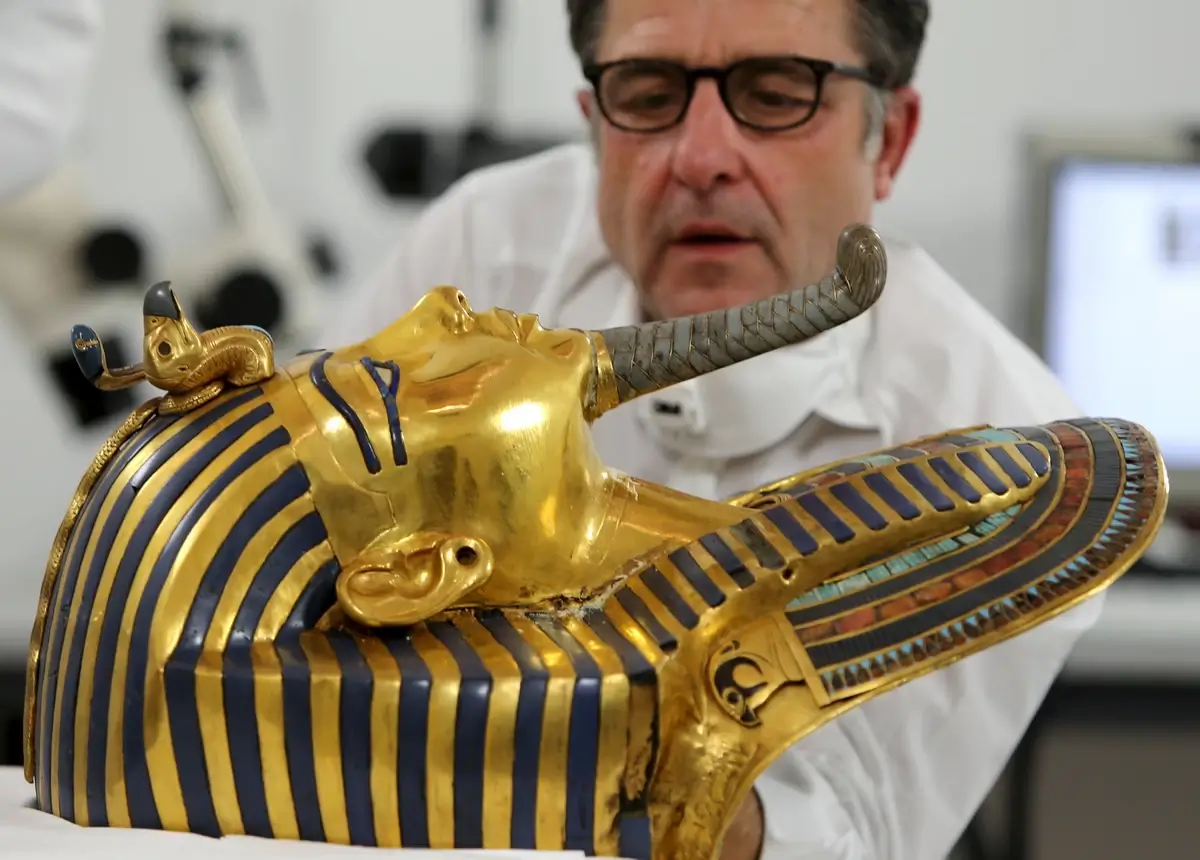 King Tutankhamun's iconic golden mask