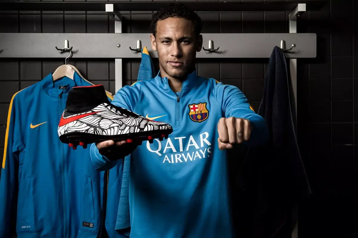 Neymar in a promotional shoot for a major brand