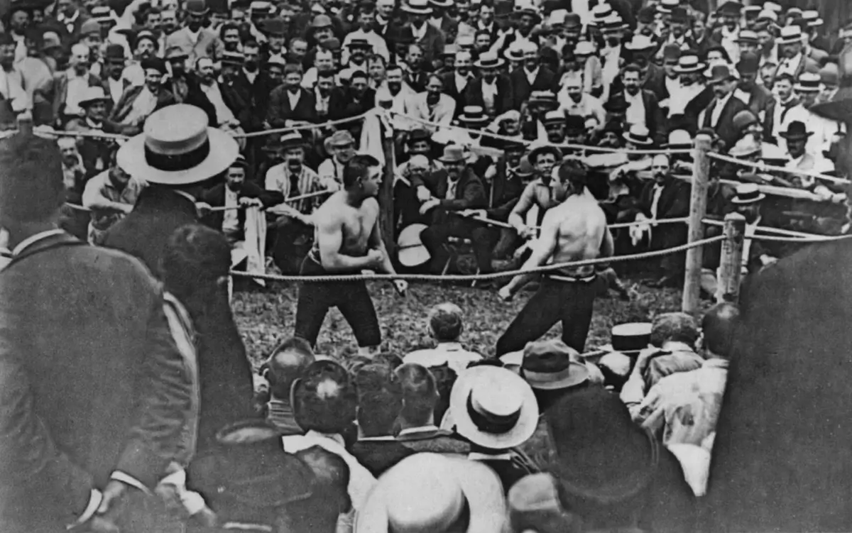 Championship fight: John L Sullivan, July 8, 1889