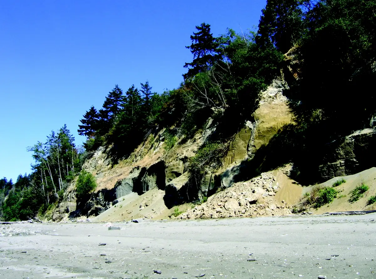 Shoreline formation in Puget Sound