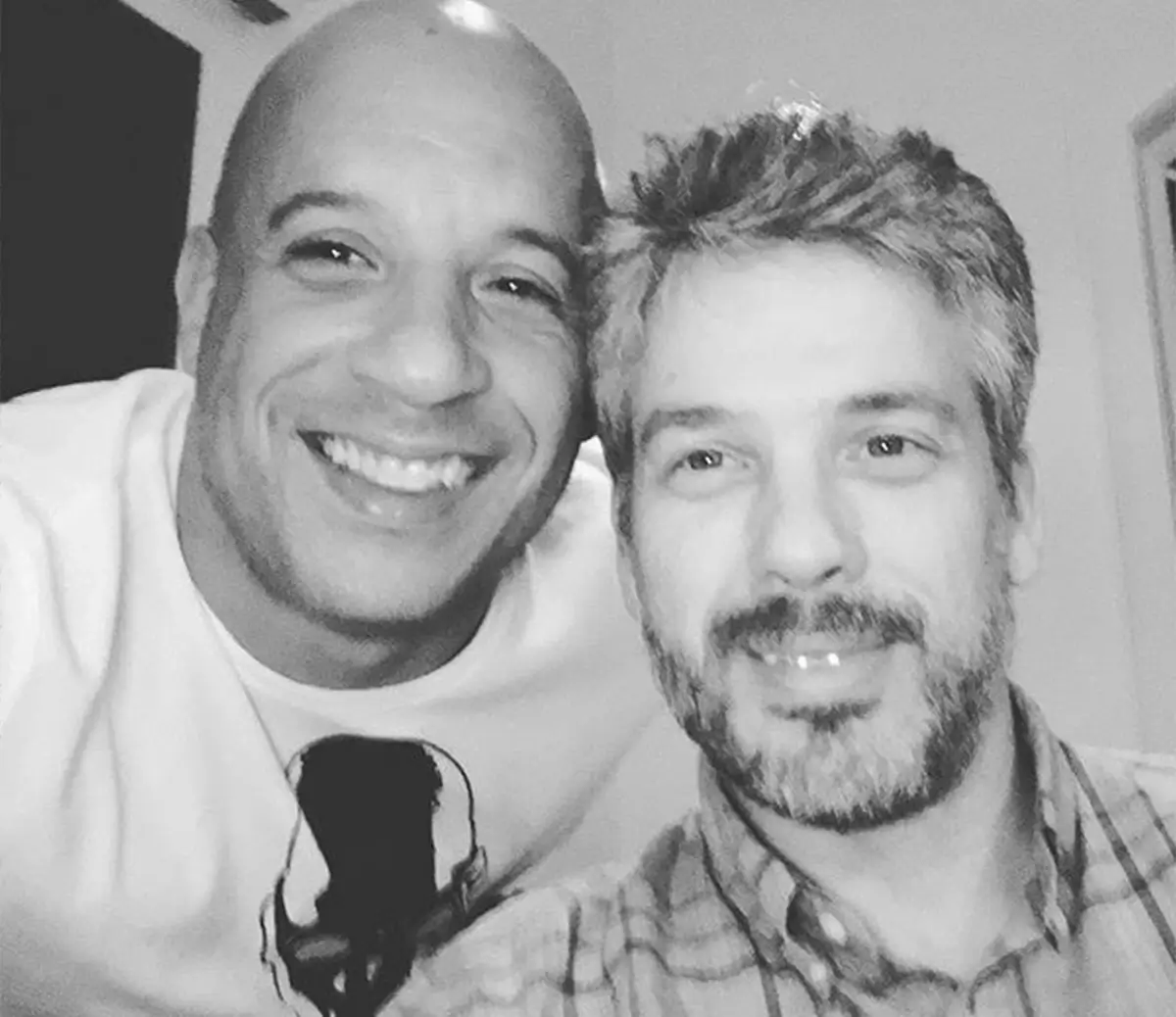 Vin Diesel and his fraternal twin brother