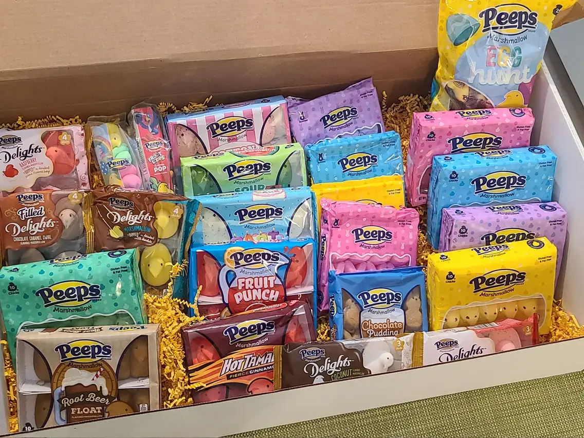 Assortment of various flavored Peeps