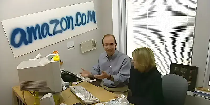 Jeff Bezos in the early days of Amazon