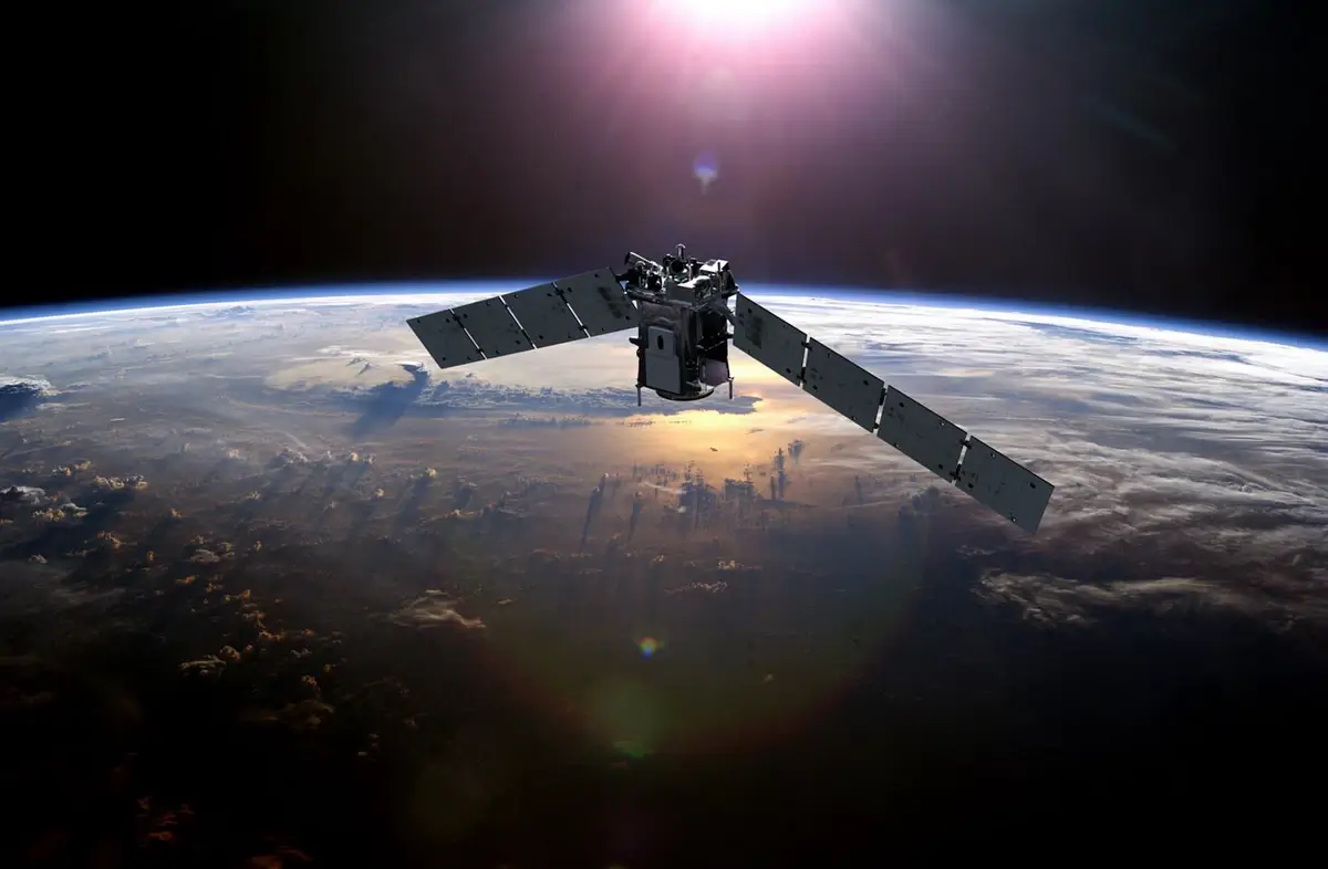 Satellite in the thermosphere