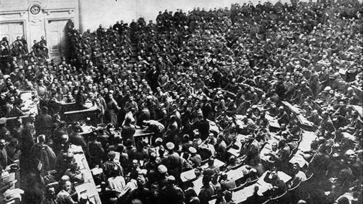 The Constituent Assembly in session, 1918