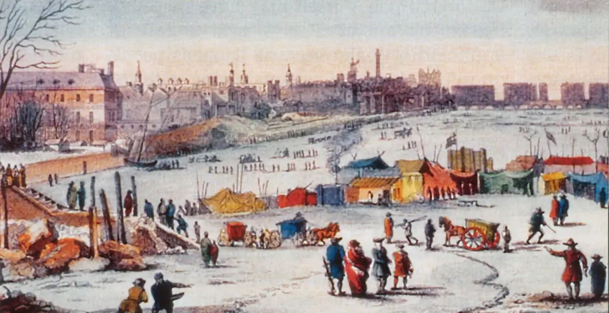 The Thames Frost Fair in London