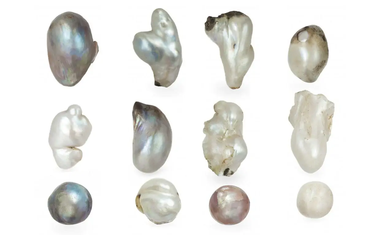 Different pearl shapes