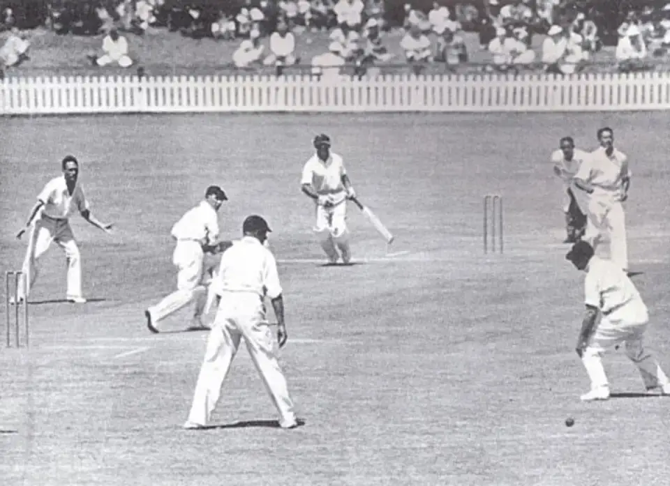 A snapshot from the 1939 England vs South Africa match