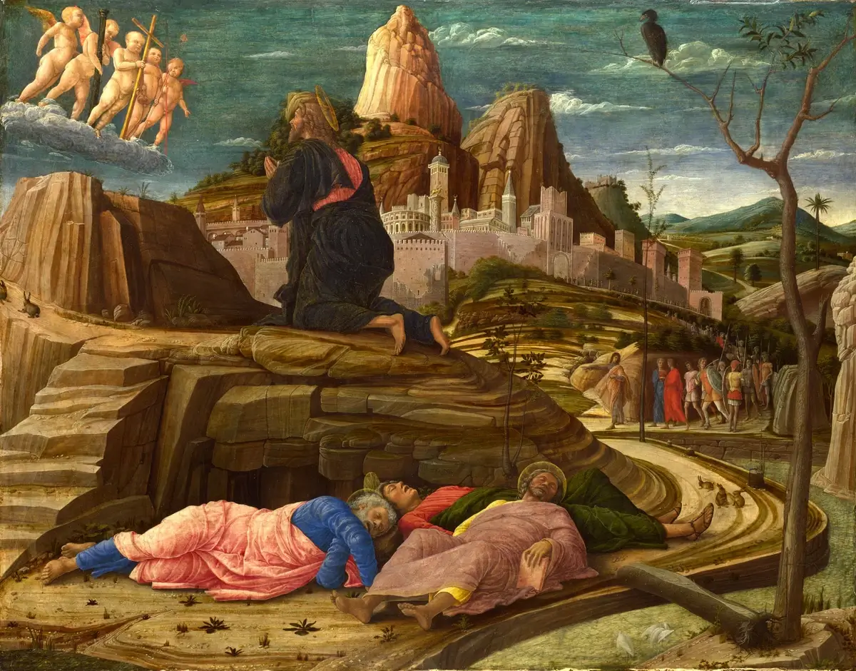 Andrea Mantegna, "The Agony in the Garden", between 1458 and 1460