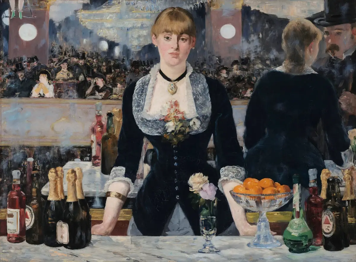 Édouard Manet, "A Bar at the Folies-Bergere", 1882