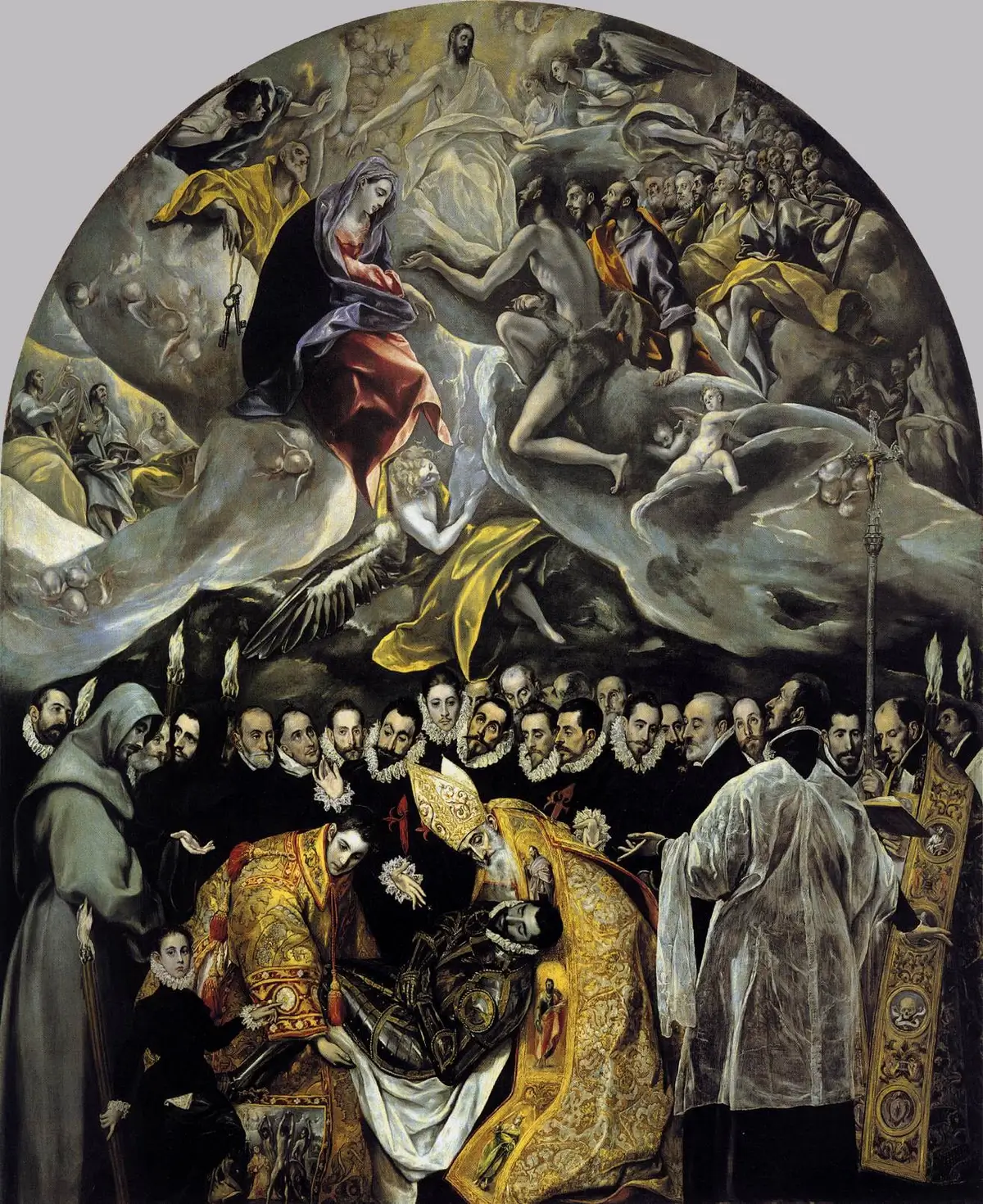 El Greco, "The Burial of the Count of Orgaz", 1586