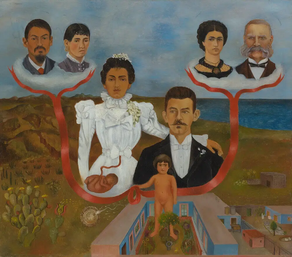 Frida Kahlo My Grandparents, My Parents, and I (Family Tree), 1936