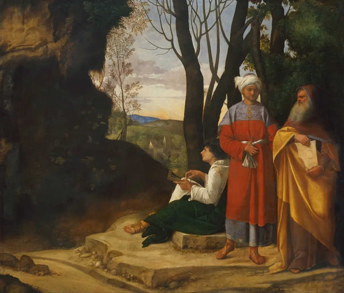 Giorgione, "The Three Philosophers", 1509