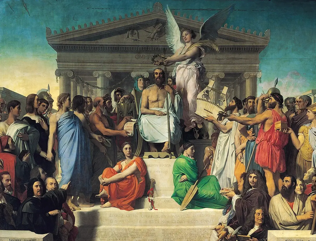 Jean-Auguste-Dominique Ingres, "The Apotheosis of Homer", 1827
