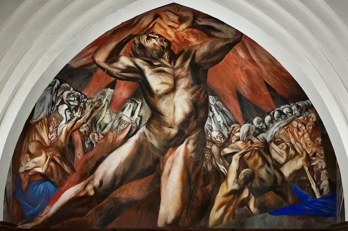 José Clemente Orozco, "Prometheus" mural, 1930