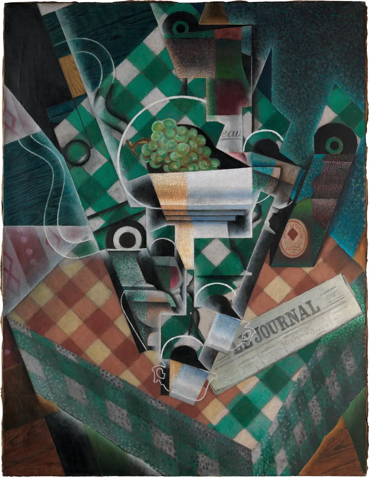 Juan Gris, “Still Life with Checked Tablecloth”, 1915