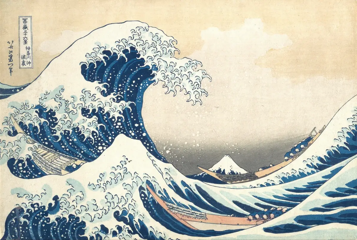 Katsushika Hokusai, "The Great Wave off Kanagawa", 1831