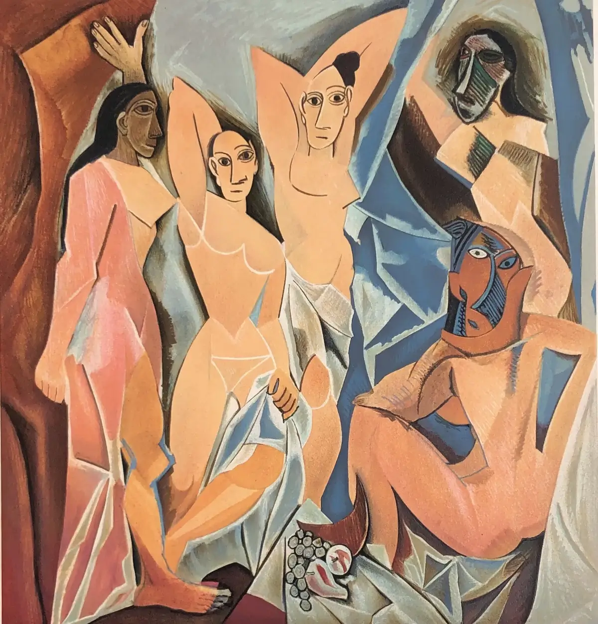 "Les Demoiselles d'Avignon" by Picasso, exemplifying Cubist style
