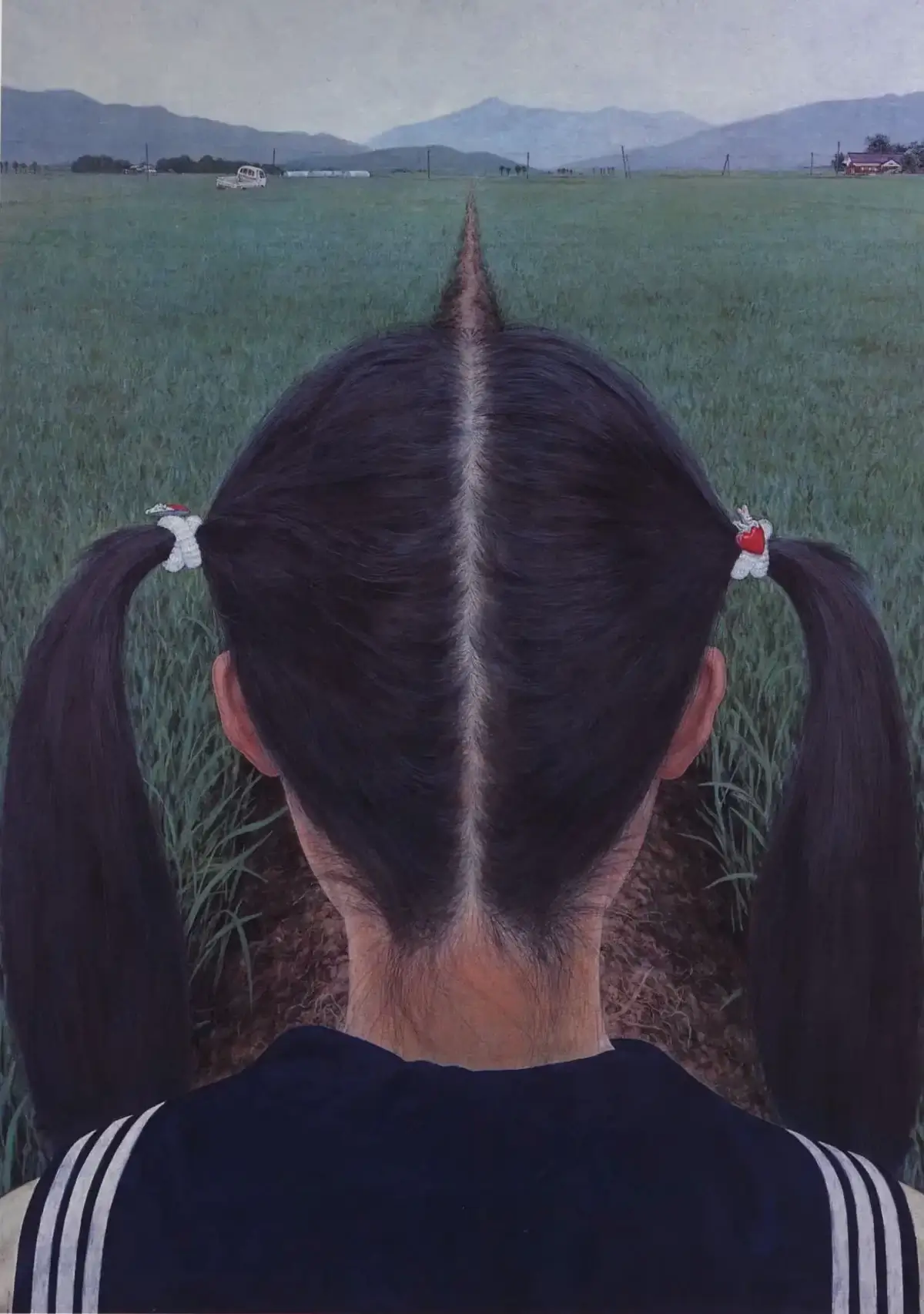 Makoto Aida, AZEMICHI (a path between rice fields), 1991