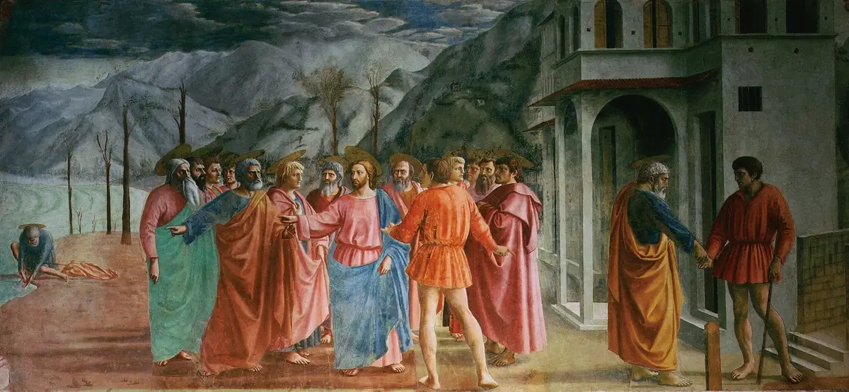 Masaccio, "The Tribute Money", 1425