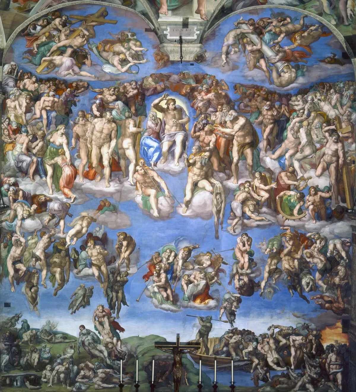 Michelangelo Buonarroti, "The Last Judgment", from 1536 until 1541