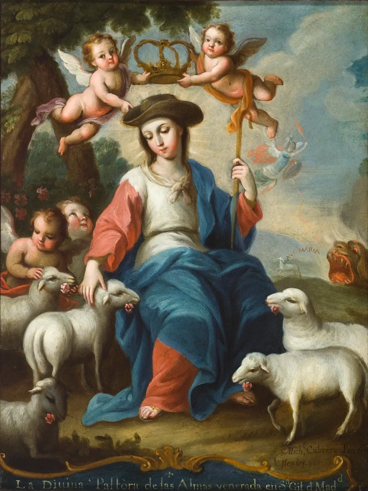 Miguel Cabrera, "The Divine Shepherdess", 1760