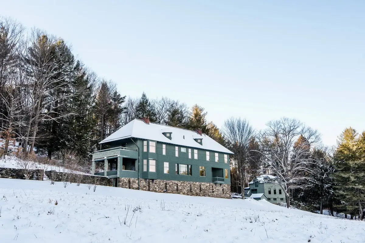 Naulakha, Kipling's home in Dummerston, Vermont, during winter