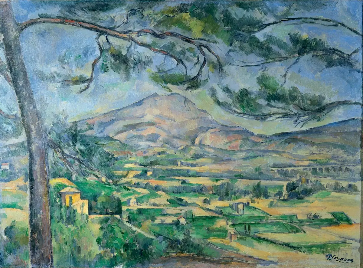 Paul Cézanne, "Mont Sainte-Victoire with Large Pine", 1887