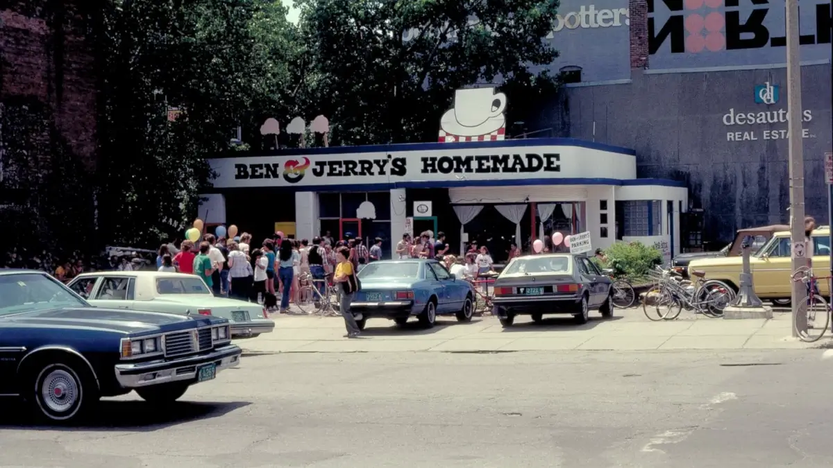 The original Ben and Jerry ice cream parlor in Burlington Vermont